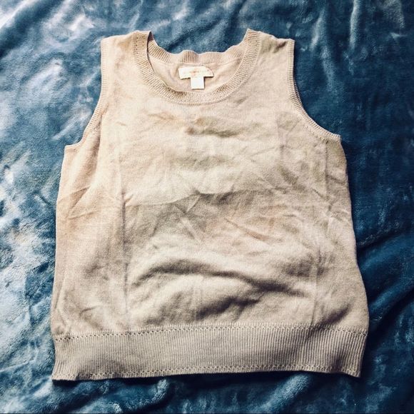 5for$15! ❤️ Taupe sweater tank top - Picture 1 of 3